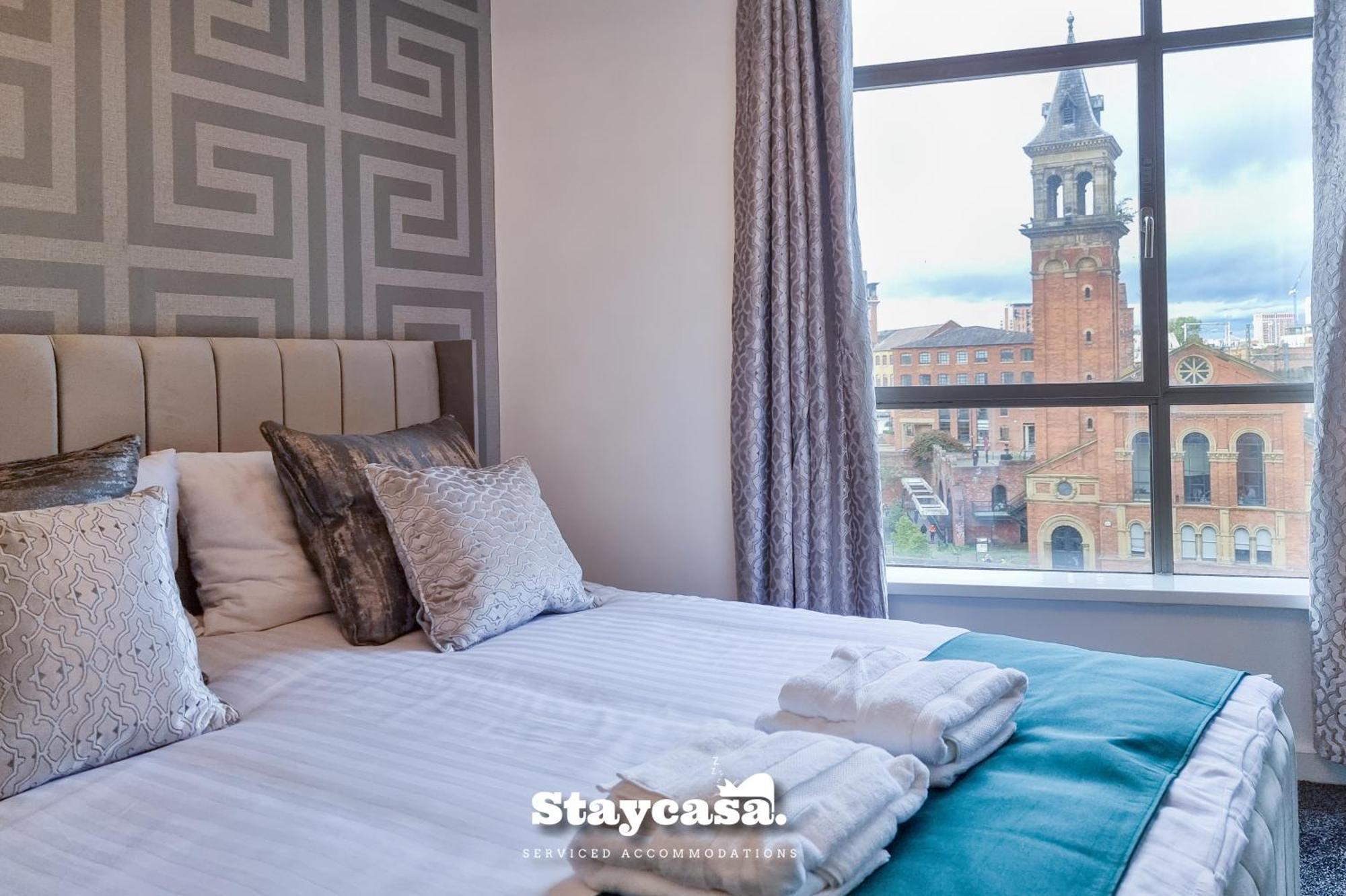 Luxury Deansgate Canal View & Free Parking Apartment
