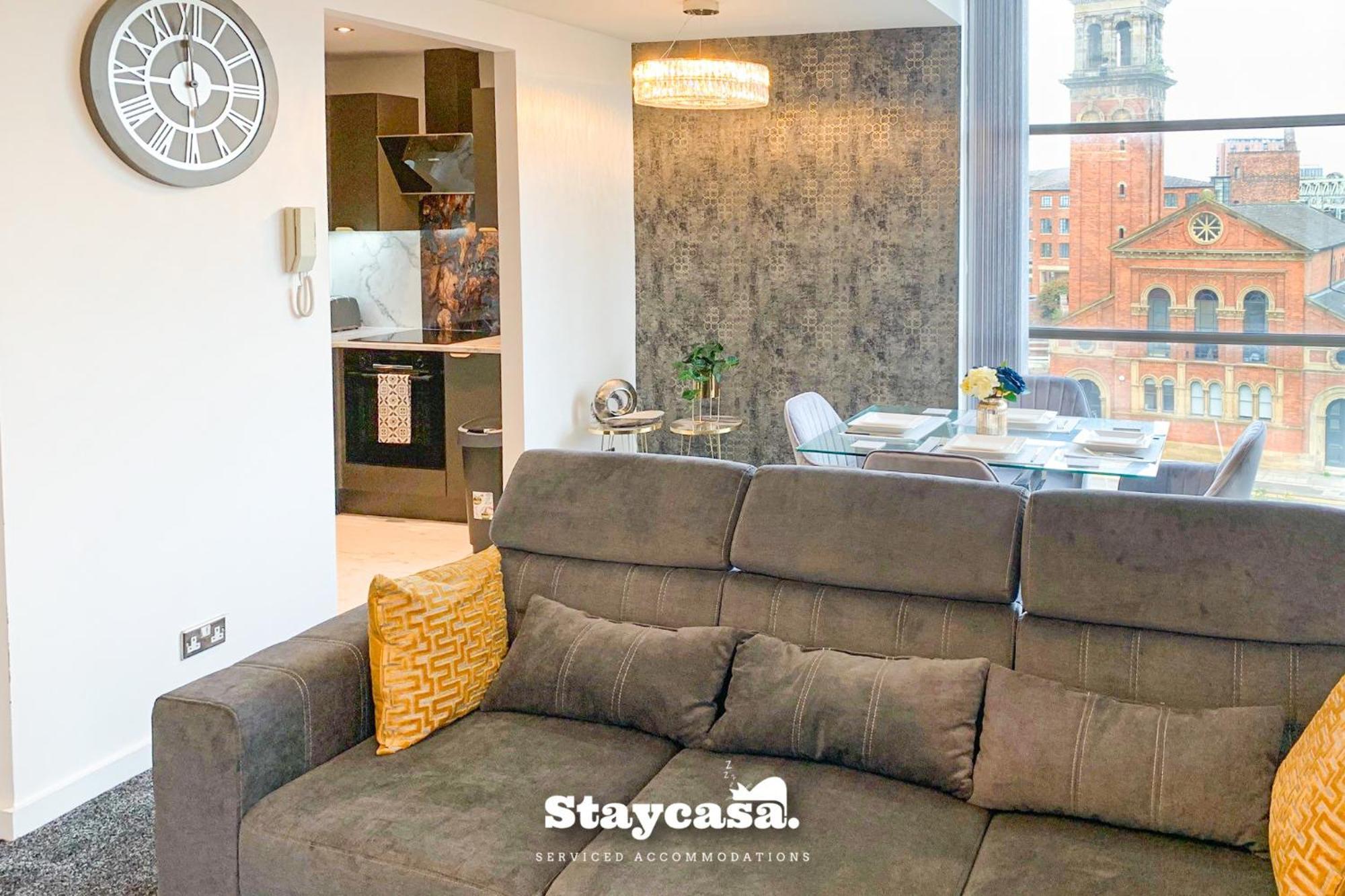 Luxury Deansgate Canal View & Free Parking Apartment *